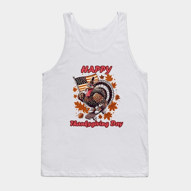 Thanksgiving 2023 Tank Top by BukovskyART